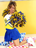 Cheerleader Anne Taylor with silicone tits 3