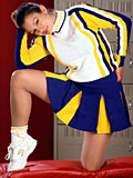Sexy cheerleader girl with nice tits has wild bondage fun with her stockings - 4